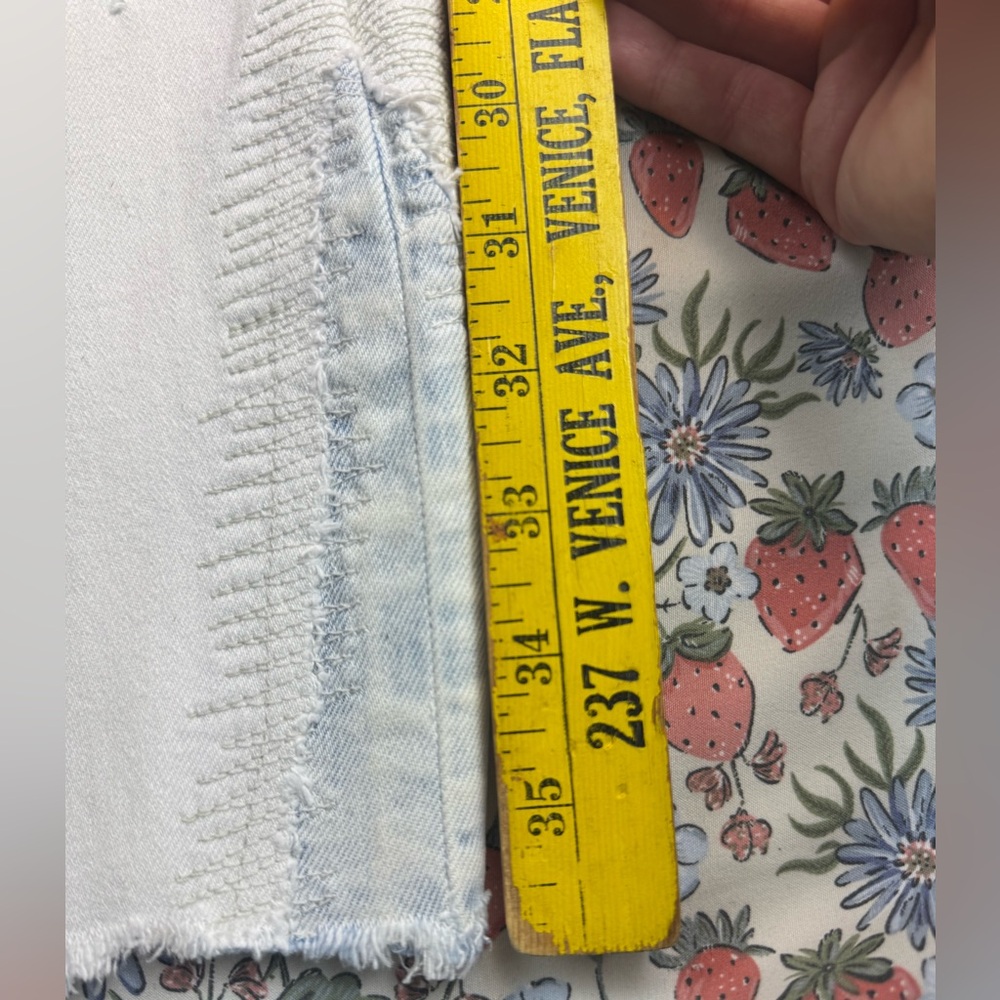 Moussy Vintage Mv Burnside Skinny Jeans Ankle Cropped white size 29 - Picture 7 of 14